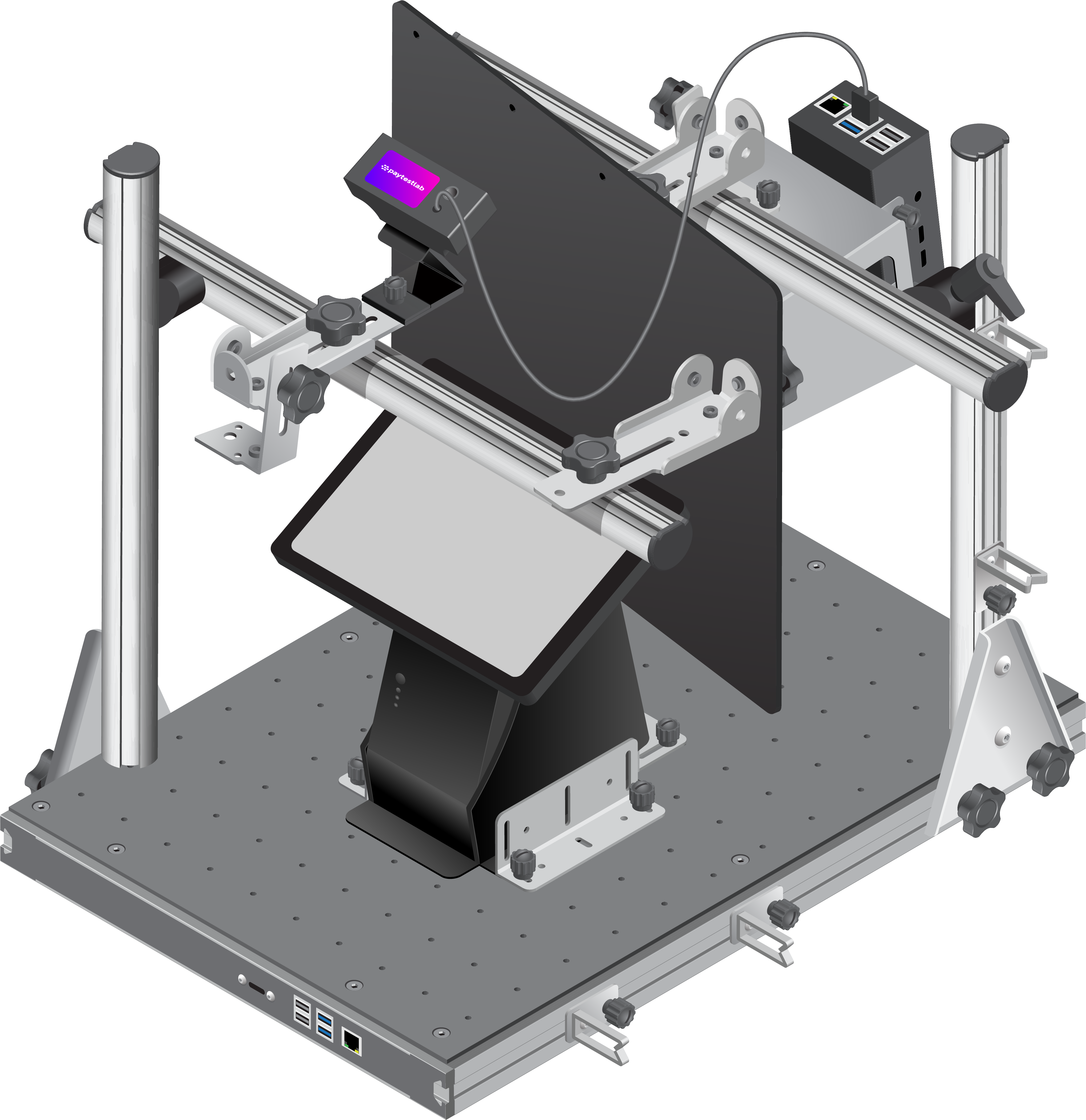 PaytestECR with POS left facing