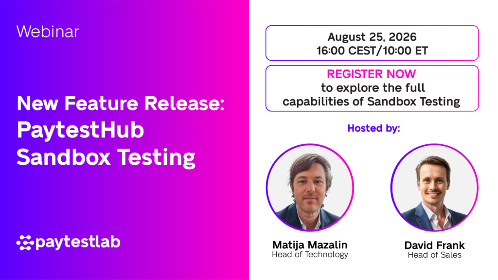 Sandbox testing webinar Aug 2026